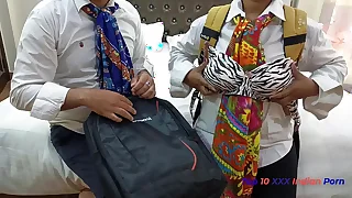 XXX Perpetually Best Desi student fuck Desi girl wide Oyo hotel tricky meeting